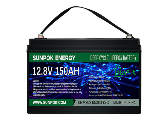Lightweight LiFePo4 12V 100Ah Deep Cycle Lithium Battery For RV With Bluetooth Module