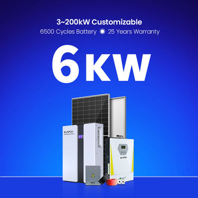 Complete Set 5KWH 3 KWH 6 KW 8KW 10 KW 10KWH 15KW Hybrid Solar Energy Power Storage System Solar Panel