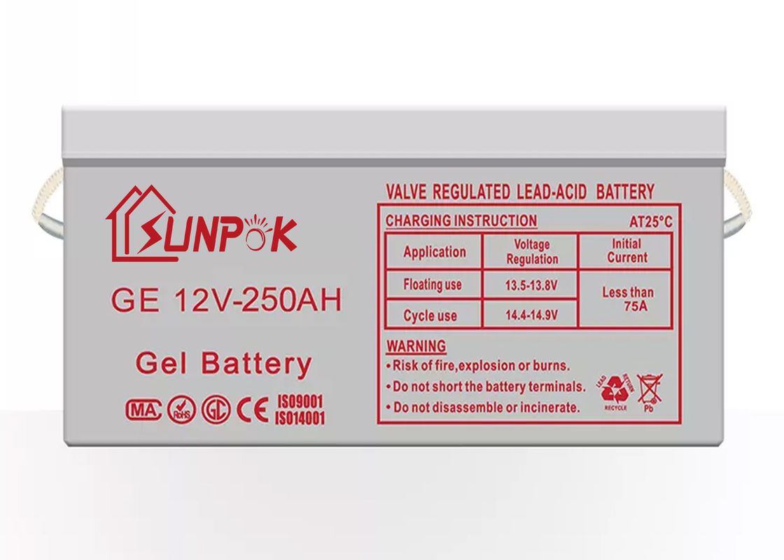 Subpok Zyklus-Gel-Batterie der wieder aufladbarer tiefer Zyklus-Solargel-Batterie-12v 250ah 200ah 100ah tiefe