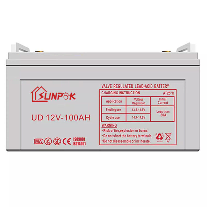 Der Zyklusbatterie 50ah 100ah 120ah 150ah 200ah 300ah Gels Sunpok 12v tiefe tiefe Zyklussolarbatterie