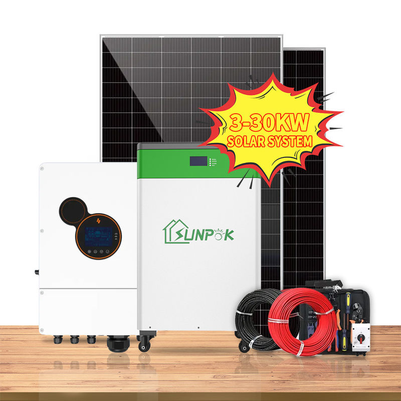 Hybrider hybrider Hauptinverter der Sonnensystem-Ausrüstungs-5kw 6kw 8kw 10kw weg vom Gitter-kompletten Sonnensystem