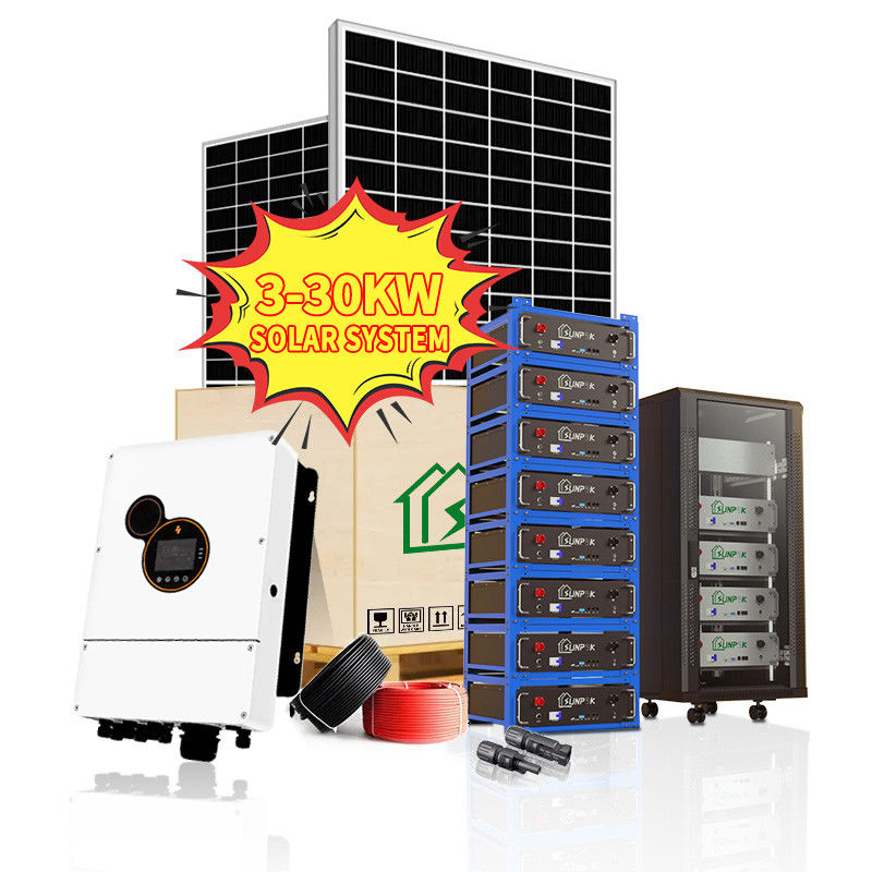 Ausrüstung 5kw 10kw 20kw des Sonnensystem-LiFePo4 weg von den Gitter-Solarenergie-System-Solarenergie-Produkten
