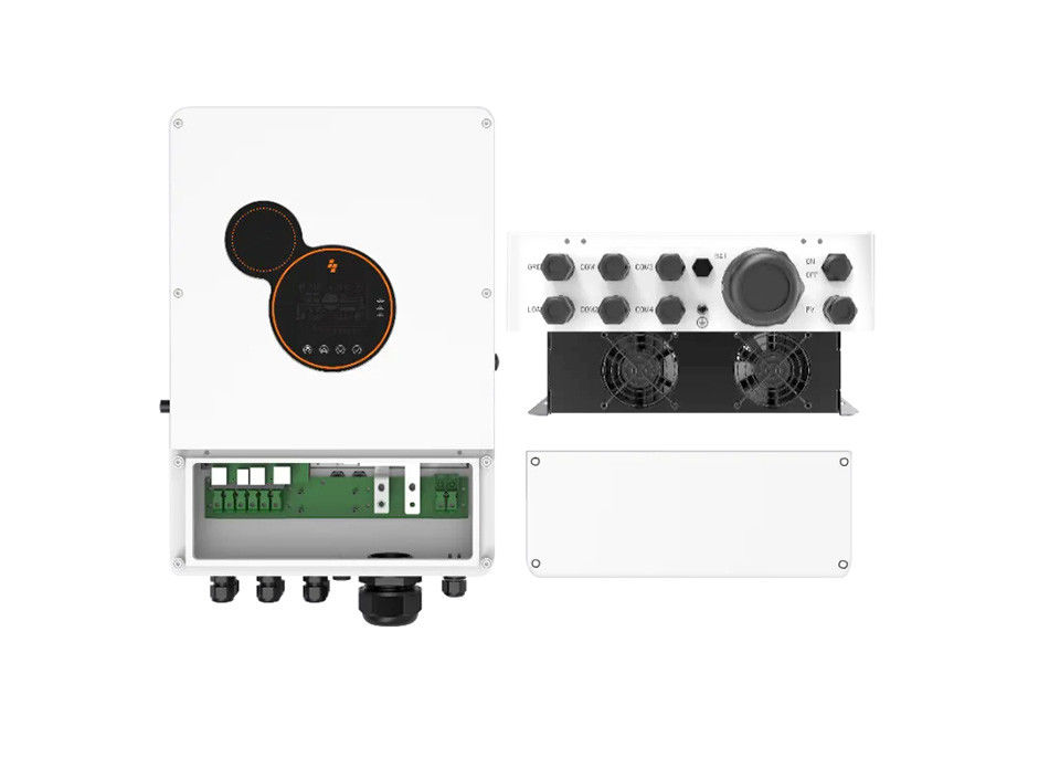 Sunpok 5kva Mppt 450vdc Pv gab 220v 48v 5kw auf weg Gitter binden hybriden Solarinverter ein