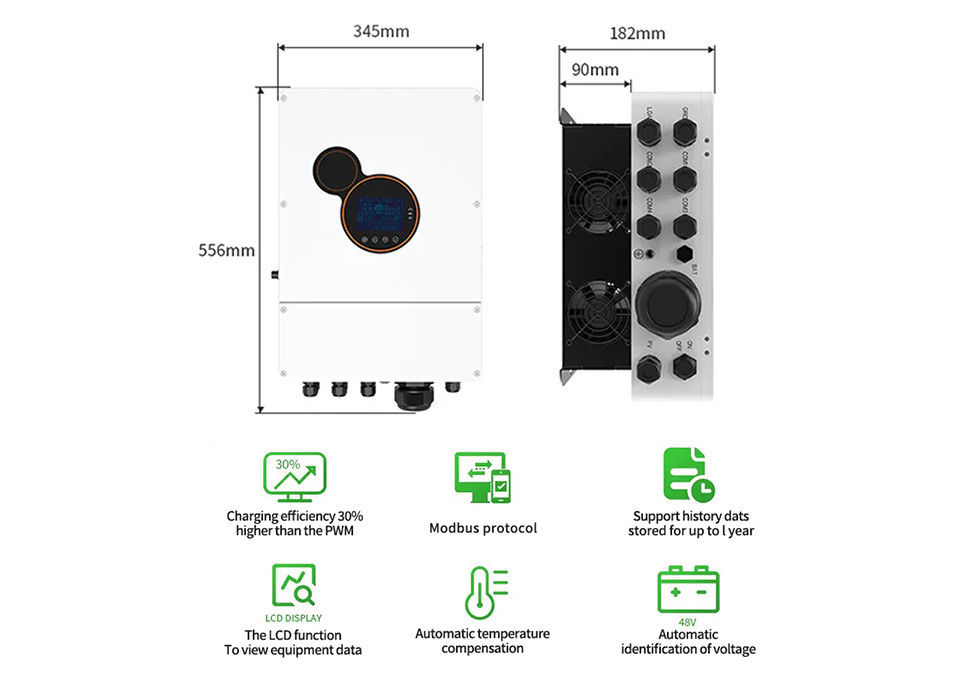 Solarinverter 6kw 8kw 48v weg von den Gitter-Inverter-Energie-Solarenergie-Inverter-Konvertern für Speichersystem