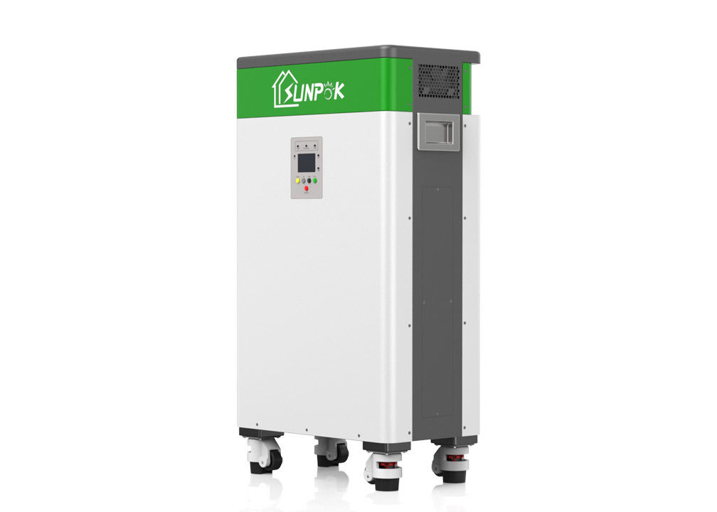LCD zeigen alle in einem Energie-Solarbatterie-Speicher-System der ESS-Solarbatterieanlage-5kW 10.24kWh LiFePO4 an
