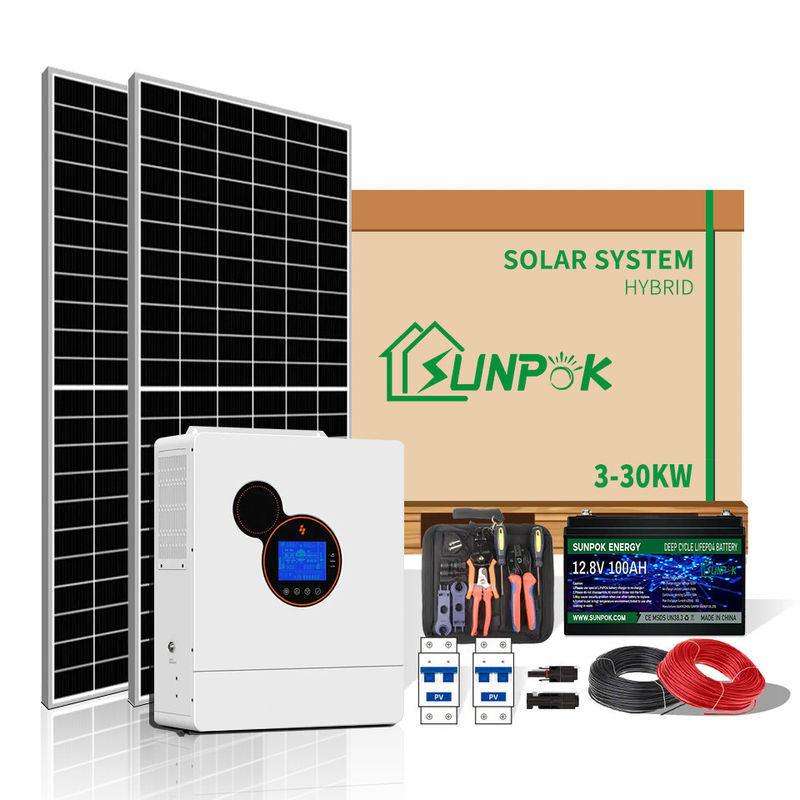 Intelligentes hybrides Solarinverter-System 10Kw 15Kw 20KW weg Gitter-von den Wohnsolarenergie-Systemen