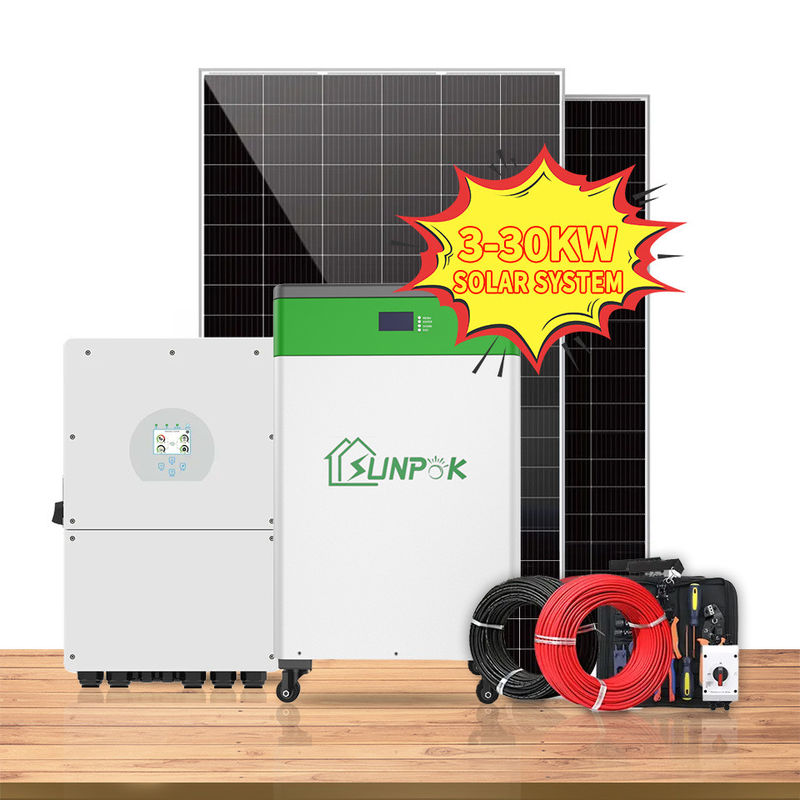 Solarenergie-System-ganzen Satzes des Ausgangs3kw Lithium-Batterie-Art