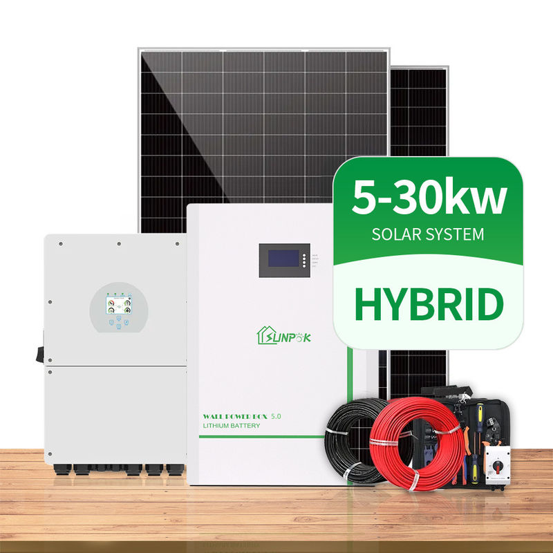 3 Phasen-Kreuzung weg Sonnenkollektor-Energie-dem Stromnetz von des Gitter-Sonnensystem-5Kw 10Kw 20Kw 30Kw