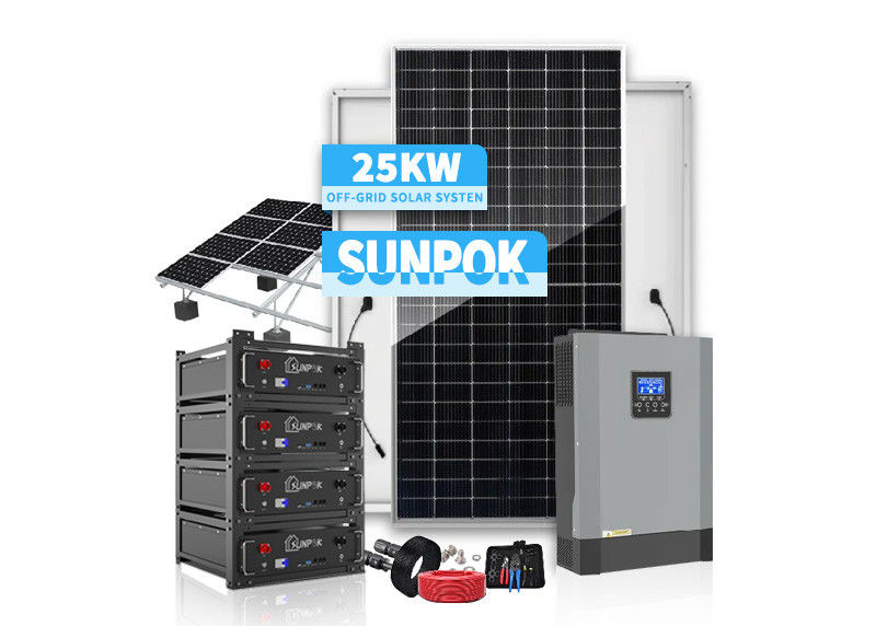 Off-Grid Solar Ground Mounted Pv Systems 48V 200ah 300ah 1000W 3000W Solar Pv Montage Systeme