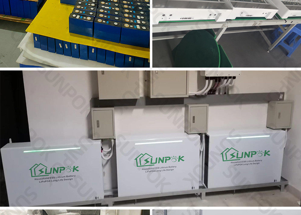 Weiße Heimat-Stromspeichersysteme 48V 100Ah 200Ah 5kwh 10kwh 20kwh Li-Ionen-Batteriebank