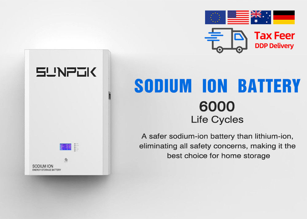 IP21 100A Natriumionenbatterie mit hoher Sicherheit bei -20°C bis 60°C Lebensdauer von 20 Jahren