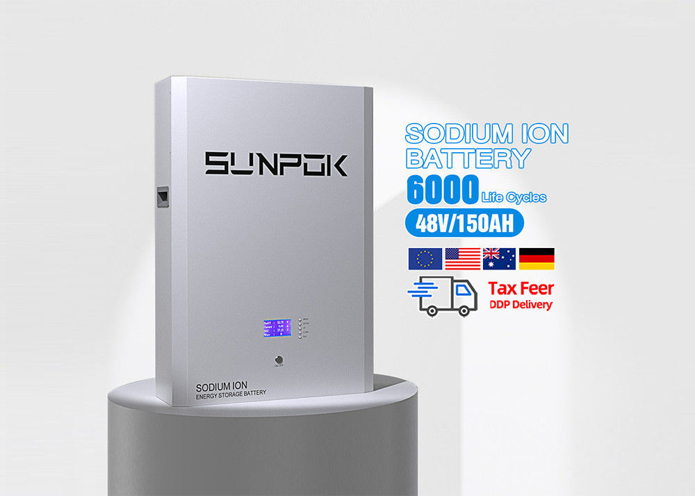 Sunpok Natrium-Ionen-Batterie 98% Lade- / Entladeeffizienz 5-30 KWh Ausgangsleistung