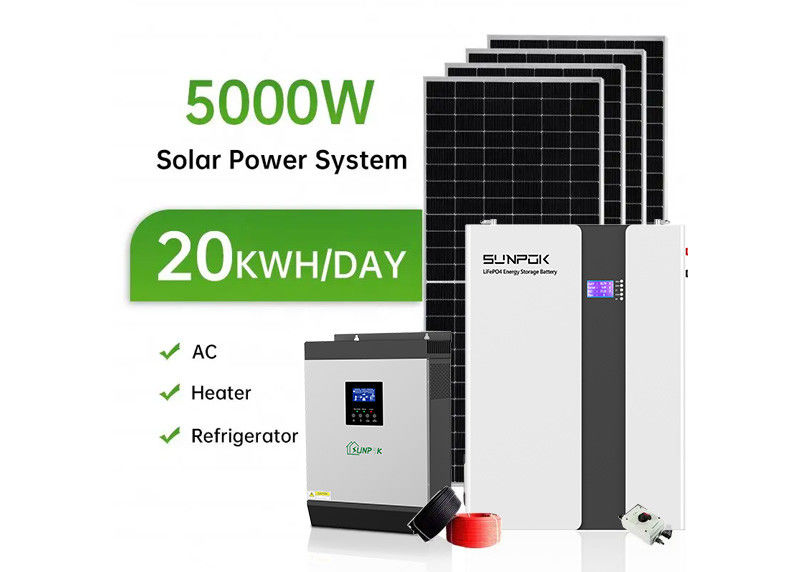 VDE-zertifiziertes Hybrid-Solarsystem-Kit mit MPPT-Steuerung und Blei-Säure-Batterietype