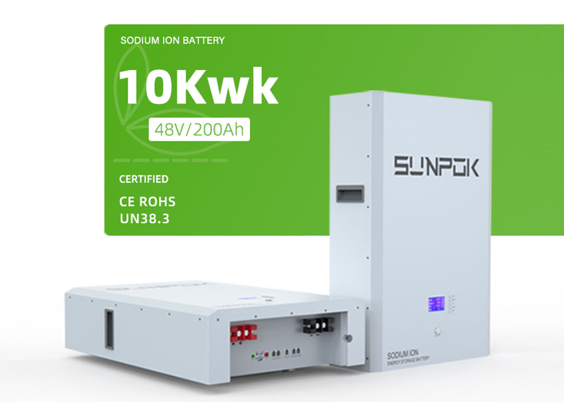 Hochkapazitäts-Natriumionenbatterie in einer Smart BMS-Wandinstallation