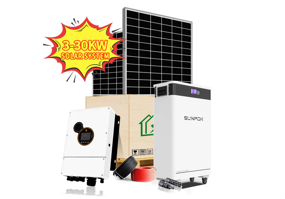 Solarsystem 6.2kw Komplett 6.2KW 11KW Komplett Solar-Kit Off-Grid Solar-Panelsystem für Heim Solarenergiesystem