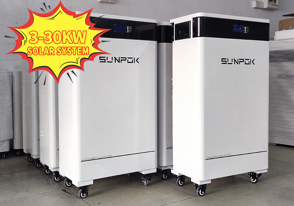 Industriehybrides Solarsystem 15 kw 20kw 30kw 50kw 100kw Solarsystem 1000w 2000w 3000w