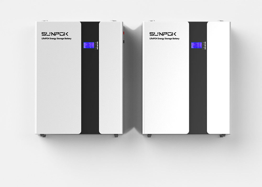 Einfache Installation Lifepo4 Batterie Wand montiert 48v 200ah mit Dosen Rs485 Port 9.6kwh 10.2kwh 15kwh