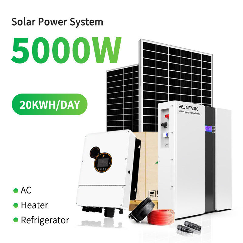 Solarsystem Off-Grid 5KW 10KW 20KW Gewerbliches Industriehaus zum Verkauf Solarstromsystem
