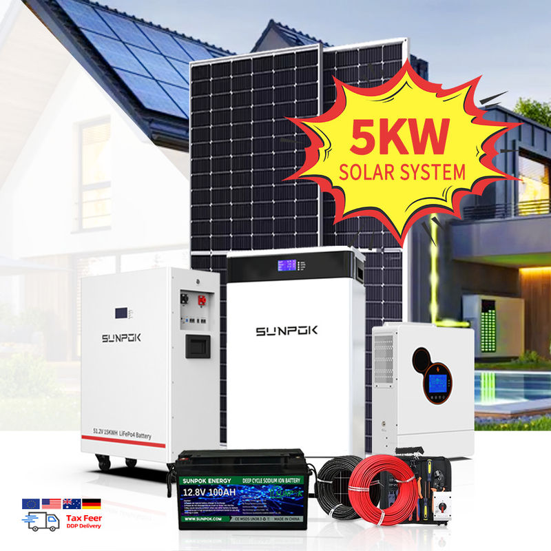 Off-Grid 10Kwh Dachsolaranlage 15Kw 10Kw 5Kw Vollgerüst Hybrid Off-Grid-System Kosten