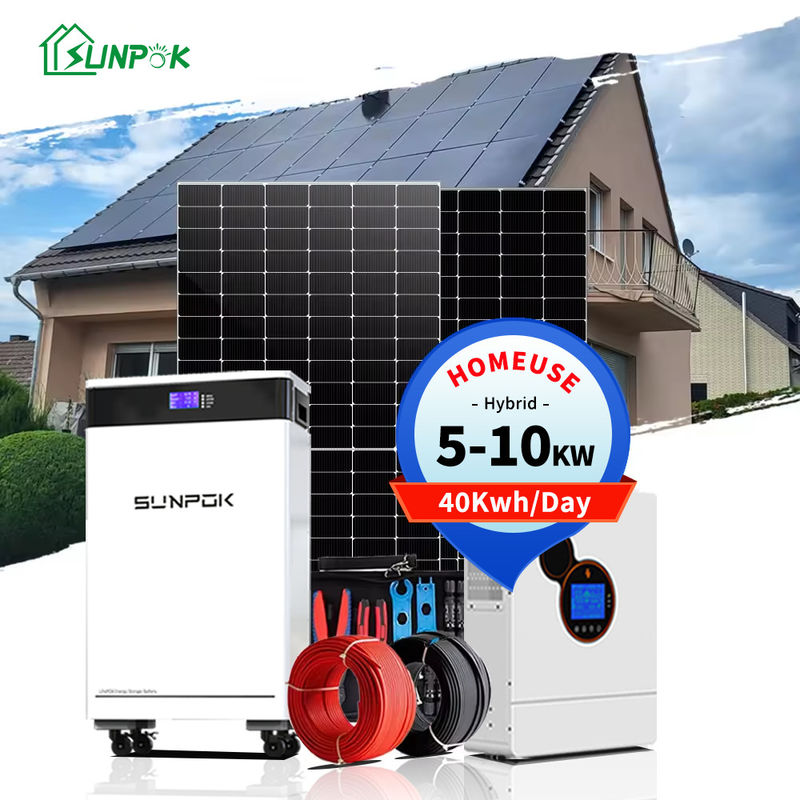 Heimgebrauch Solarenergiesystem Komplettpaket 5Kw 10Kw 30Kw Solarzellen Stromversorgungssystem
