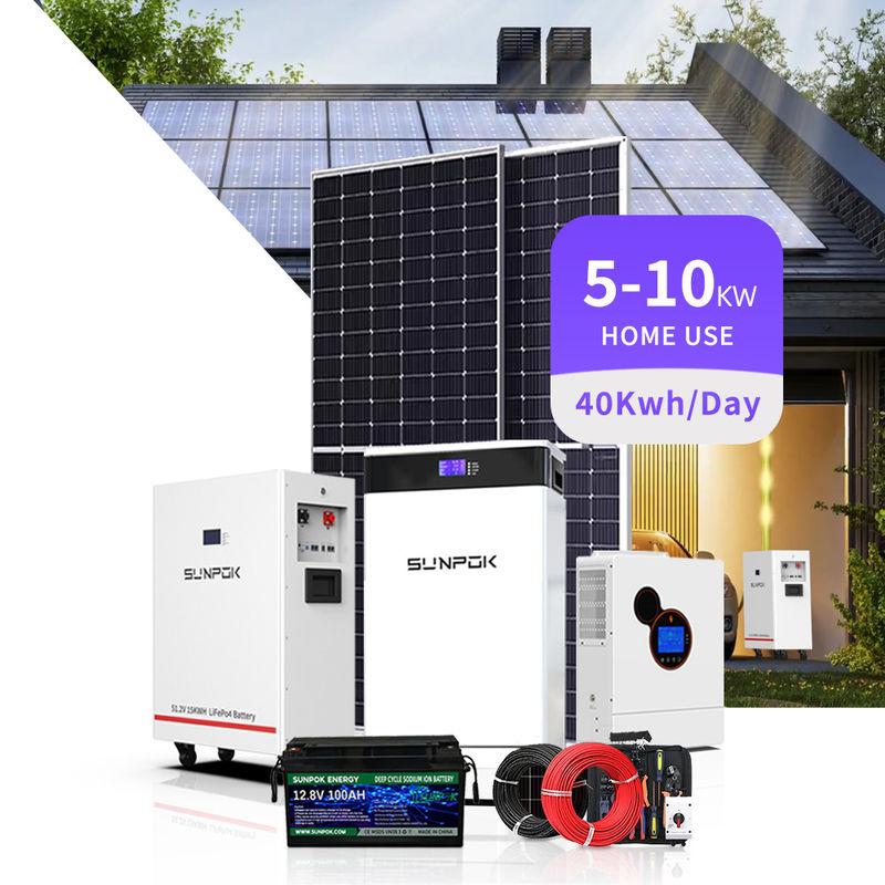 Lithium LifePO4 Batterie 48v 200ah 5Kwh 10Kwh Stromwand mit BMS für Off-Grid / Hybrid-Solarsystem