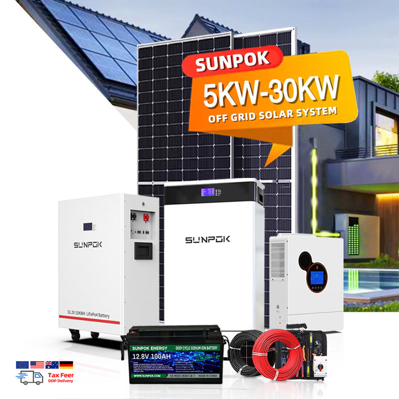 Off-Grid-Solarstromsystem 6Kw 10Kw 15Kw 20Kw 10000W Hybrid-Solarstromsystem