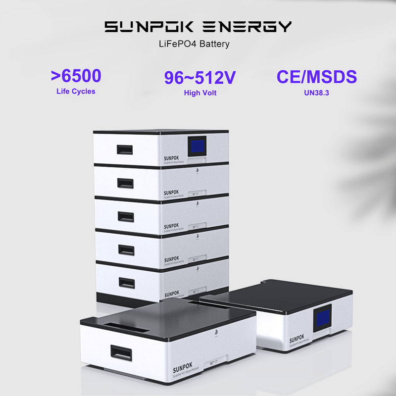 Stackbares Modulares 51.2v 200ah Solarsystem für Zuhause 10kwh 20kwh 30kwh Energiespeicherbatterie