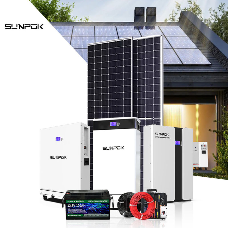 Neues Solarenergiesystem 10kw 15kw 30kw Solarsystem Batterie 48v 200ah 400ah Lifepo4 Batterien