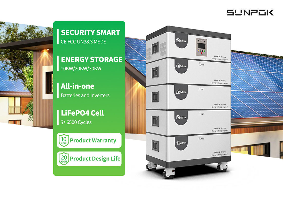 All-in-one-Inverter und Lithium-Batterie 10kw 15kw 20kwh 30kwh All-in-one Ess