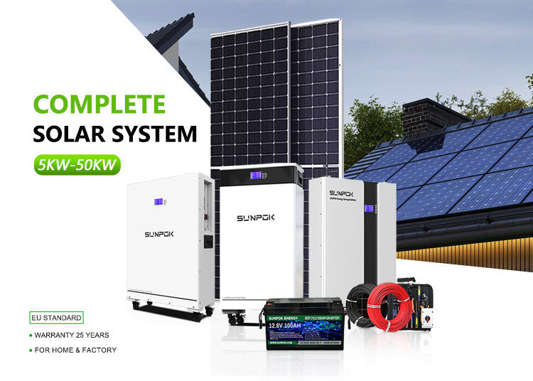 Komplettes Solarsystem 15 kW 10 kW Off-Grid Solar mit Batterie für Photovoltaik-Panelsystem