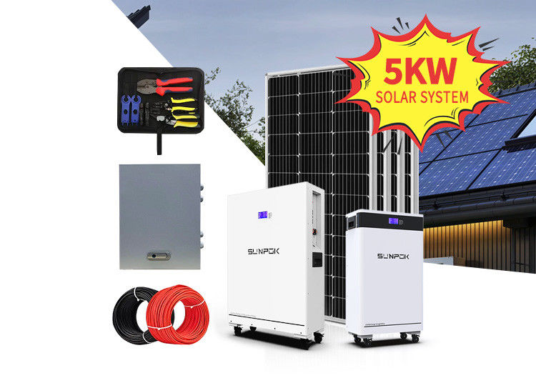 Solarsystem 8kw 10kw 12kw 15kw Solarpanel-Kit mit Lithiumbatterie und Inverter