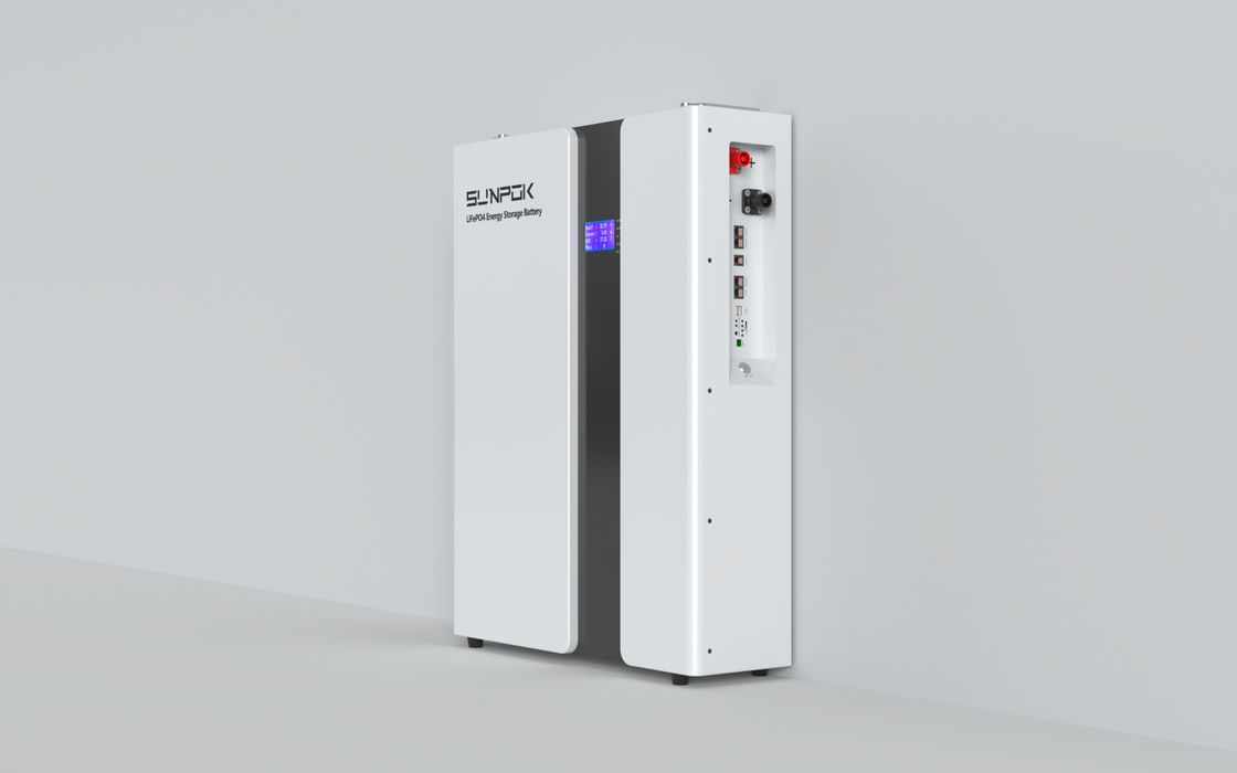 Sunpok USA Lager 48V Lithium-Ionen-Batterie 10KWH 51.2V 200Ah Solarsystem Wand