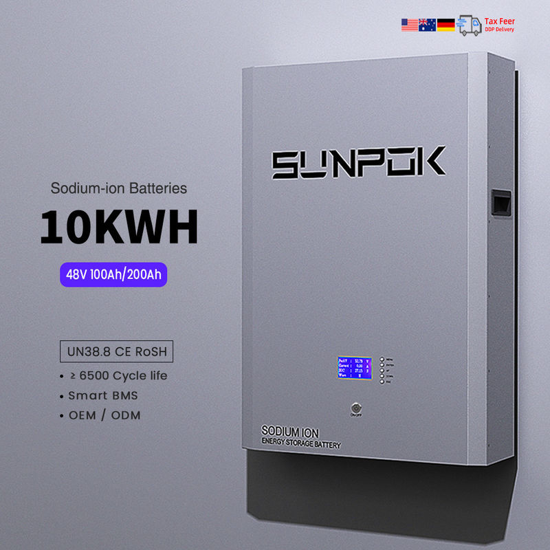 48V 10kwh Split-Typ Natrium-Ionen-Speicherbatterie 200ah Solarstrombank Wand wiederaufladbare Natrium-Ionen-Wiederaufladbare Batterien