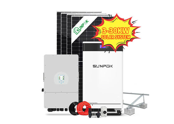 Solar Energy Systems Off Grid 5kva Solar Hybrid Inverter Lithium Ion Battery Type