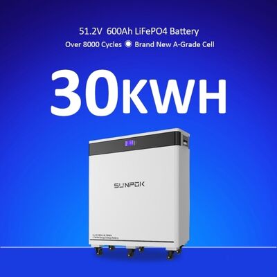 Solar Energy System Wheeled 48V LiFePo4 Battery 600Ah Lithium Battery LiFePo4 30kWh Battery Home Energy System