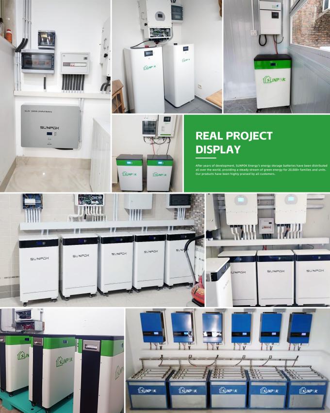 30KW Deep Cycles 600AH Mobile Bodenmontierte LiFePO4 51,2V Lithium-Ionen-Batteriepack für Heimspeicher 7